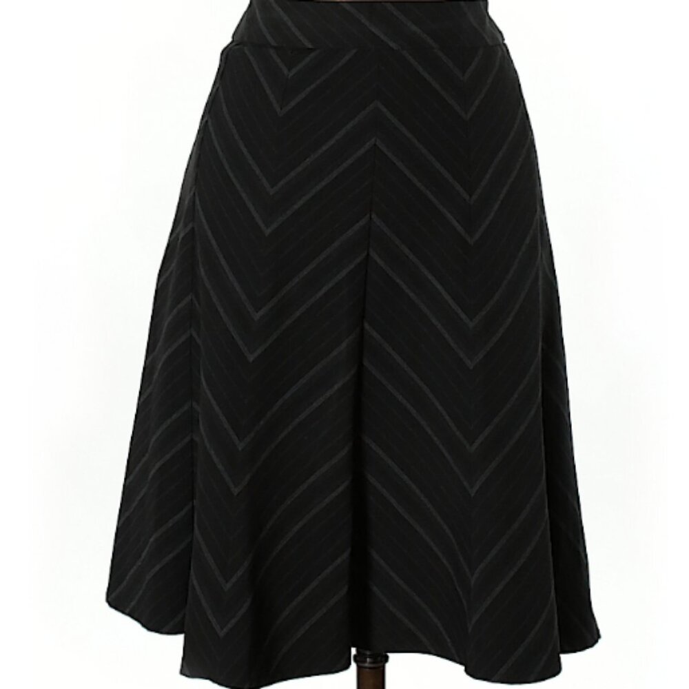 Black midi skirt